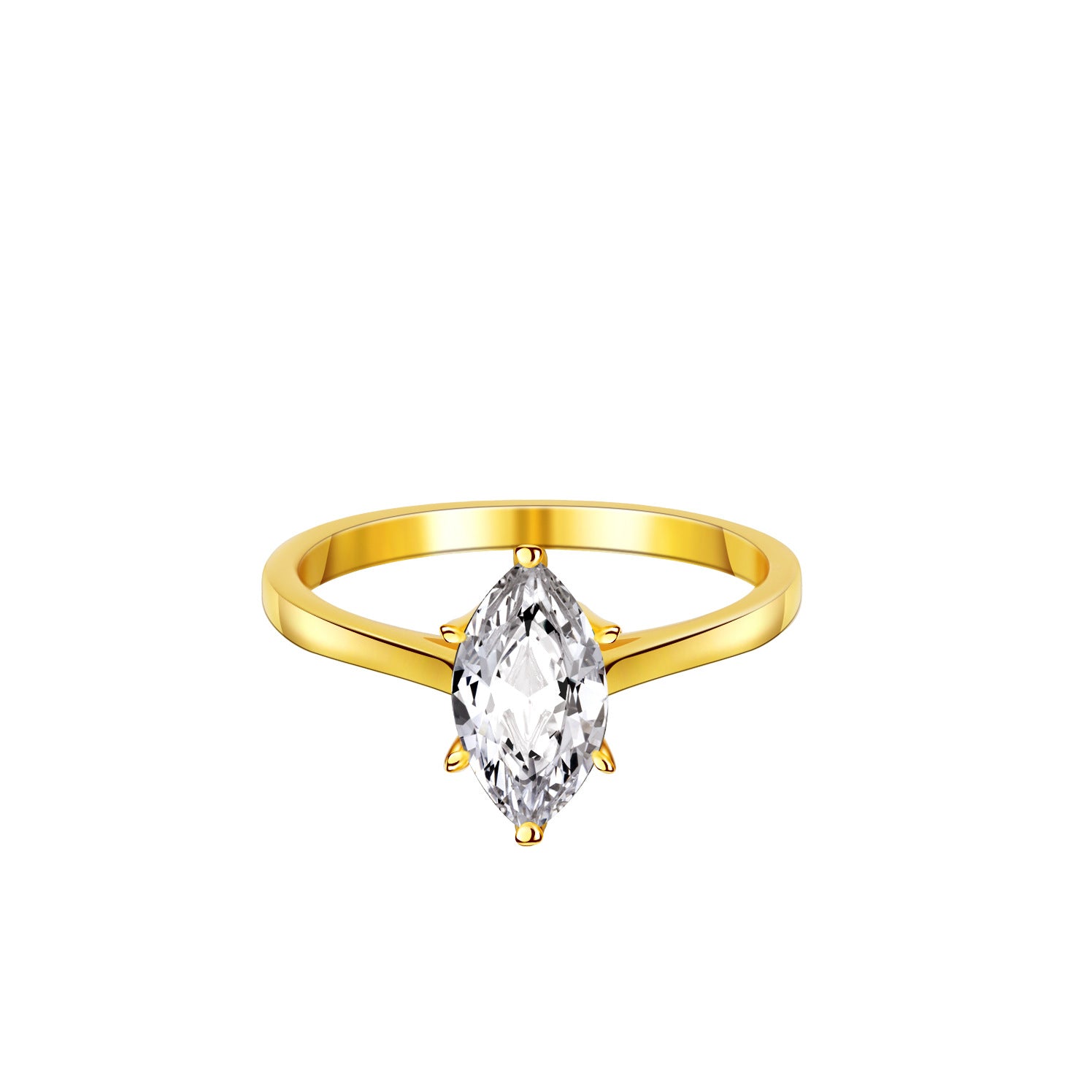 Women’s Moissanite Cross Ring - Sparkling Fine Jewelry