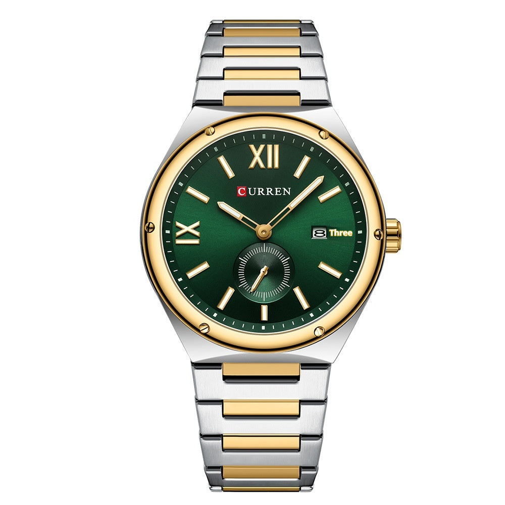 CURREN Waterproof Two-Hand Semi-Quartz Watch