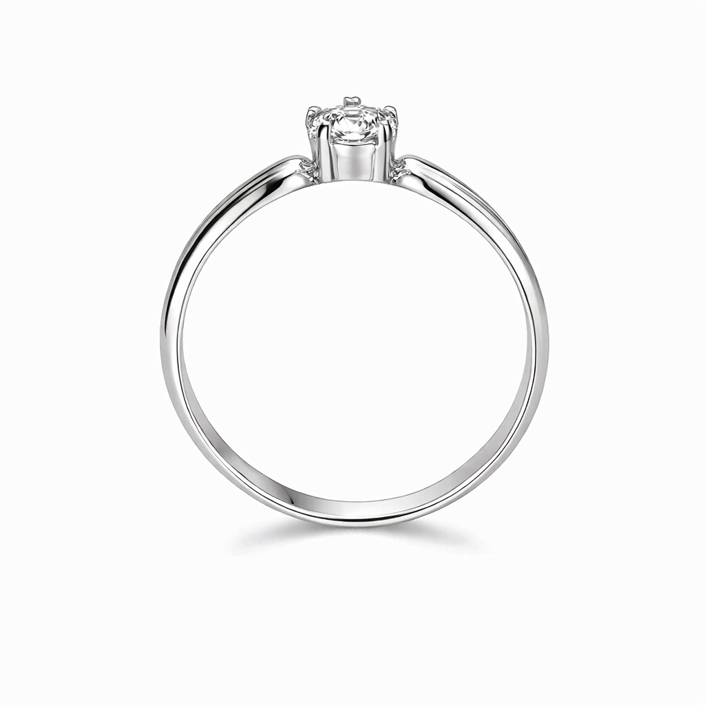Bague Moissanite Couleur D Premium pour Femme – Bague Classique de Style Diamant de Mariage