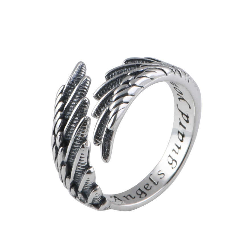 Adjustable Feather Wings Ring - Stylish Unisex Jewelry