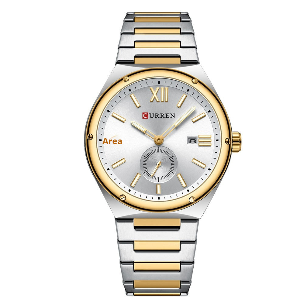 CURREN Waterproof Two-Hand Semi-Quartz Watch