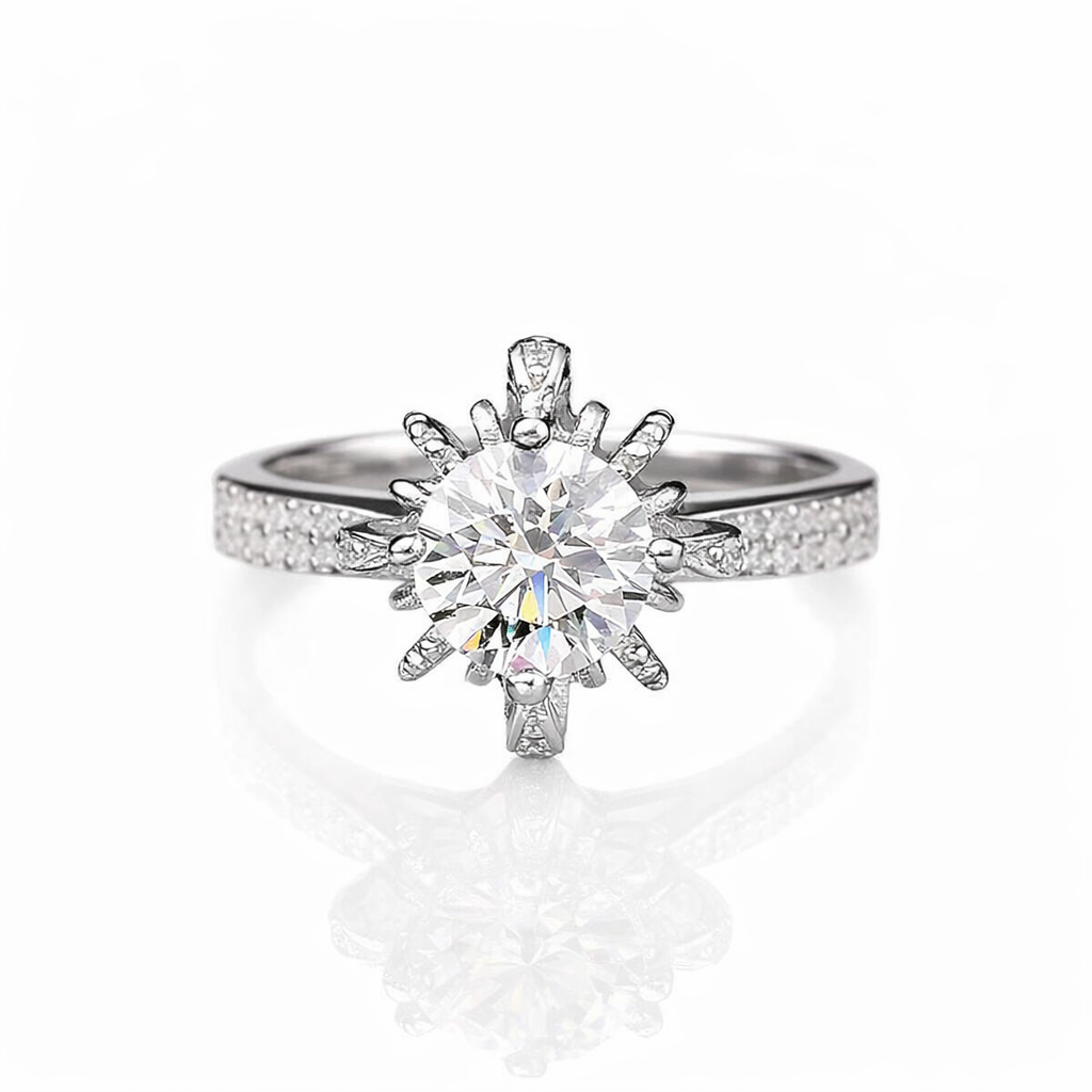 Moissanite Wishing Fountain Ring